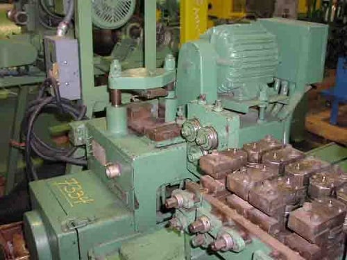 6" x 4" Tishken #ST2-C02, 2 stand tandem wire shaping & cutoff line - Image 5