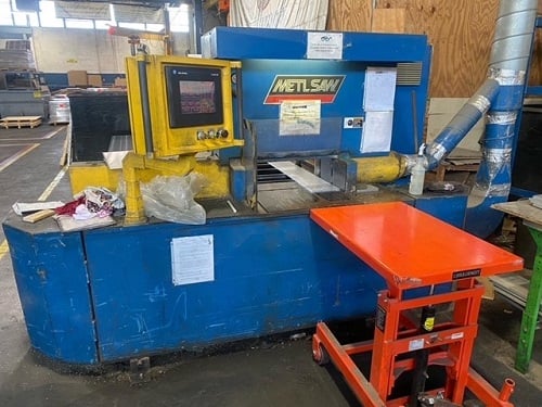 24" x 8" Metlsaw #CS216-T8, non-ferrous precision cold saw, 12' back gauge, 500 FPM, 30 HP - Image 1