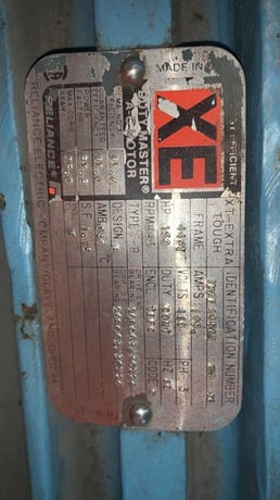 150 HP 880 RPM Reliance, Frame 449T, TEFC, 1.15 service factor, 460 Volts - Image 2