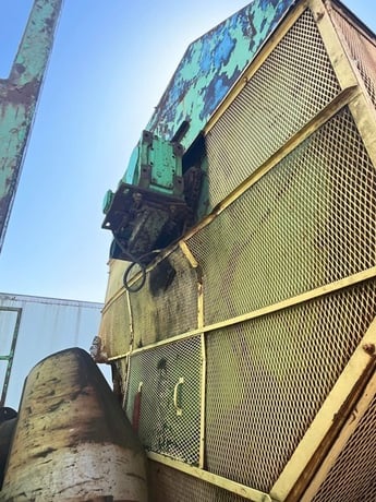 Columbus McKinnon tire shredder, 300 HP, 72" hopper opening, 20 TPH, 1992 - Image 7