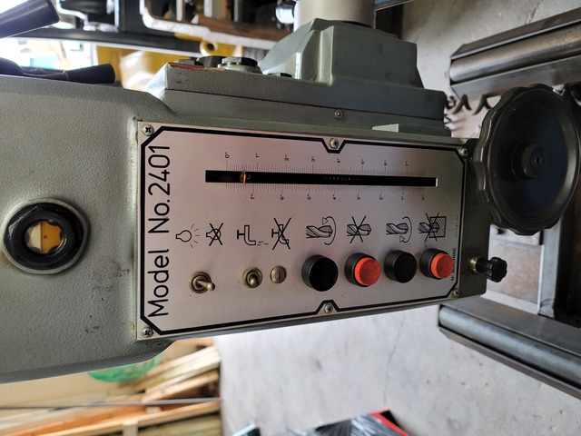 Wilton #2401, geared head drill press, PDF, custom table w/ rollers - Image 4