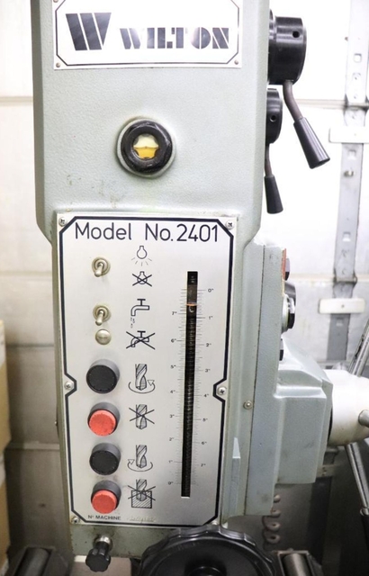 Wilton #2401, geared head drill press, PDF, custom table w/ rollers - Image 7