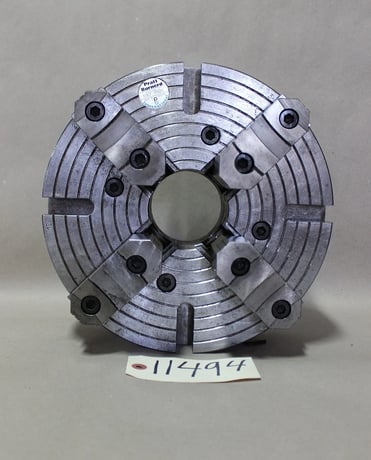12" Bernard, 4-Jaw manual chuck, 3" thru hole, D1-8 Camlock back - Image 2