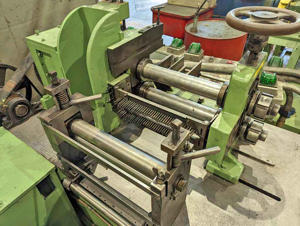 12" x 2.5" Ruesch #76, slitting line, 1000 lb., scrap winder, dual recoilers - Image 5