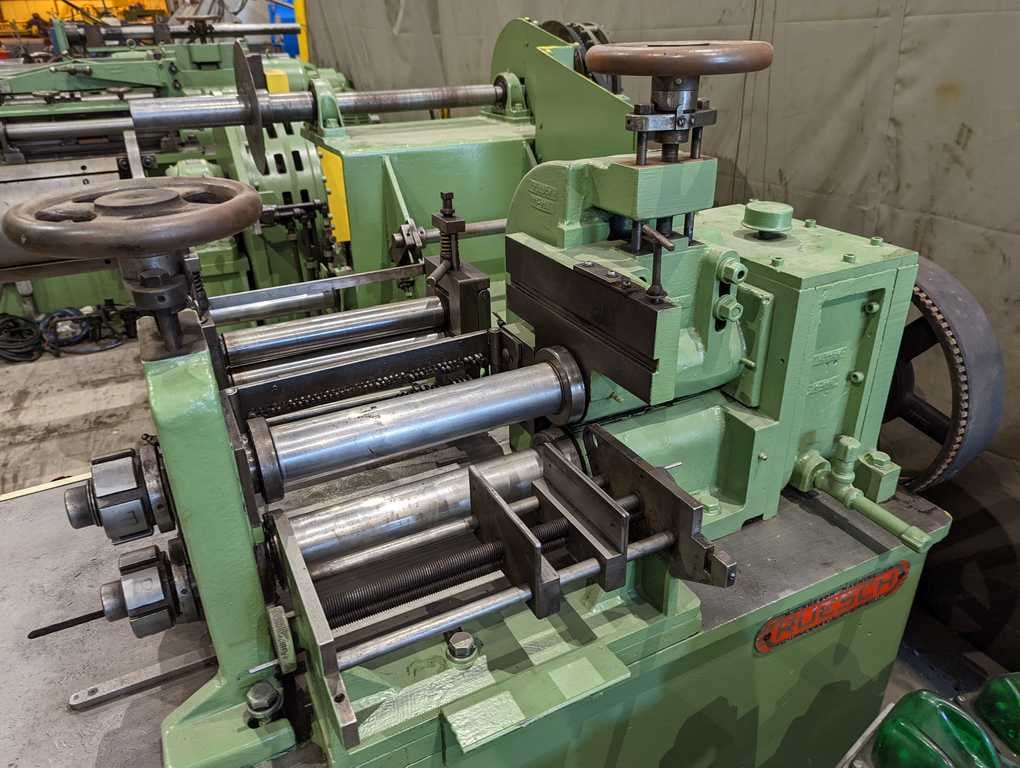 12" x 2.5" Ruesch #76, slitting line, 1000 lb., scrap winder, dual recoilers - Image 6