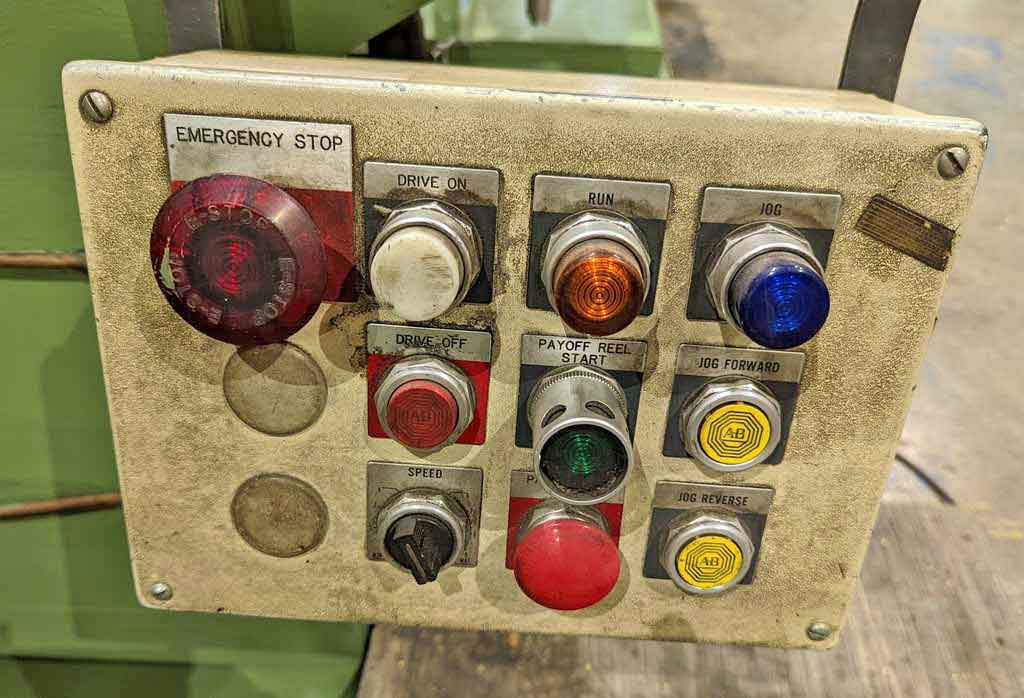 12" x 2.5" Ruesch #76, slitting line, 1000 lb., scrap winder, dual recoilers - Image 8