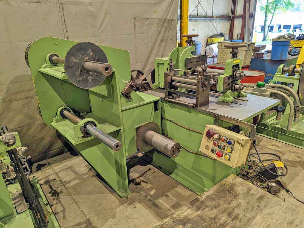 12" x 2.5" Ruesch #76, slitting line, 1000 lb., scrap winder, dual recoilers - Image 9