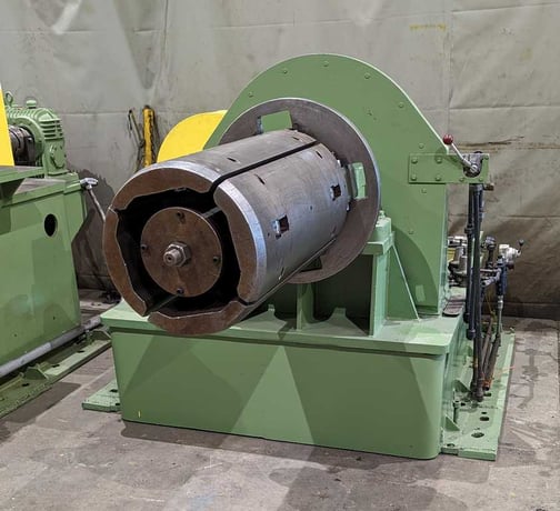 24" x 4.12" Ruesch #146, slitting line, 6000 lb., steel stripper ring assembly - Image 2