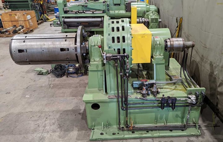 24" x 4.12" Ruesch #146, slitting line, 6000 lb., steel stripper ring assembly - Image 3