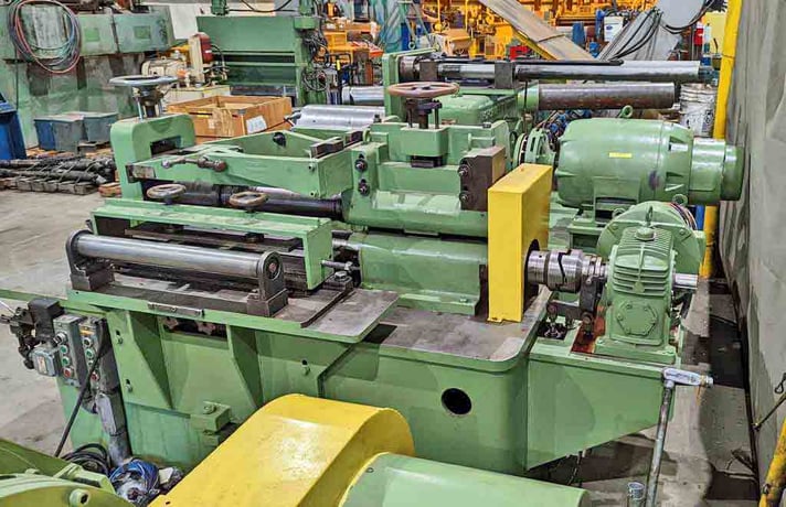 24" x 4.12" Ruesch #146, slitting line, 6000 lb., steel stripper ring assembly - Image 7