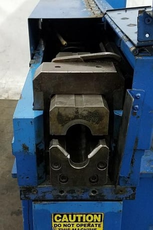 3" Addison McKee #FM-70RF, long stroke tube end former, single hit hydraulic vise & ram - Image 3