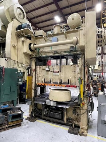 150 Ton, Niagara #SC2-150-72-36, straight side double crank press, 8" stroke, 19.5" Shut Height, air clutch & - Image 7