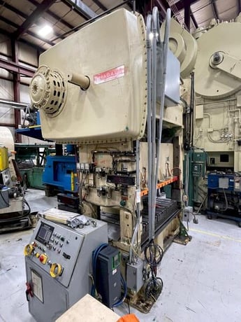 150 Ton, Niagara #SC2-150-72-36, straight side double crank press, 8" stroke, 19.5" Shut Height, air clutch & - Image 8