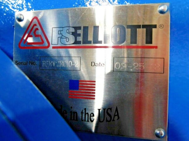 47 psi, FS Elliott #P500-600, compressor, 600 HP, 3575 RPM, 2 stage, 460 V., new unused - Image 9