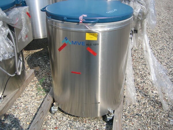 260 gallon MVE, liquid nitrogen vial storage Stainless Steel tank, unused - Image 3
