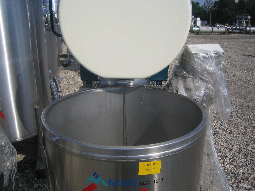 260 gallon MVE, liquid nitrogen vial storage Stainless Steel tank, unused - Image 5