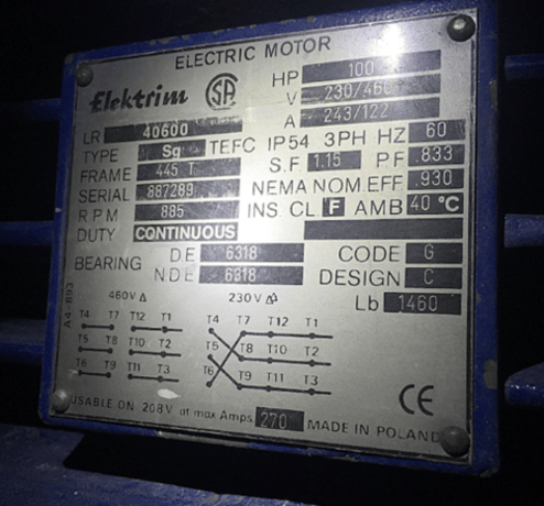 Wemco #164, Flotation Cell Mechanisms, 1000 cu.ft., 100HP, wear parts/belt guards included - Image 3