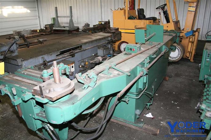 1" Pines #1, hydraulic bar tube & pipe bender, 5 HP, counter clock wise rotation, hydraulic clamping, #19436 - Image 3