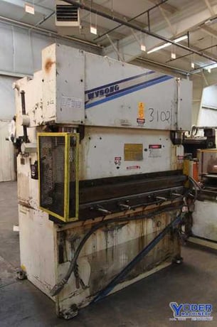 60 Ton, Wysong #MTH60-72, hydraulic press brake, 6' overall, 61-3/4" between housing, 6" stroke, 1996, #68382 - Image 2