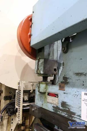 150 Ton, Wysong #150-12, mechanical press brake, 14' overall, 150" between housing, 3" stroke, #70752 - Image 4