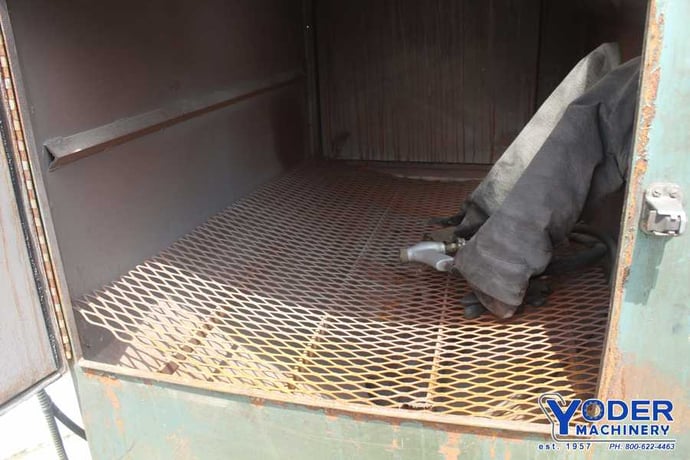 37" x 48" x 31" Blast-It-All #4837, abrasive blasting cabinet, 1/2 HP, 600 cfm, #72067 - Image 6