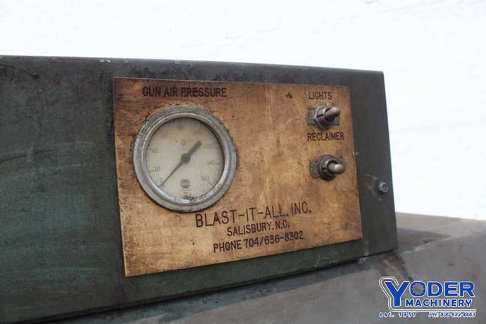 37" x 48" x 31" Blast-It-All #4837, abrasive blasting cabinet, 1/2 HP, 600 cfm, #72067 - Image 8