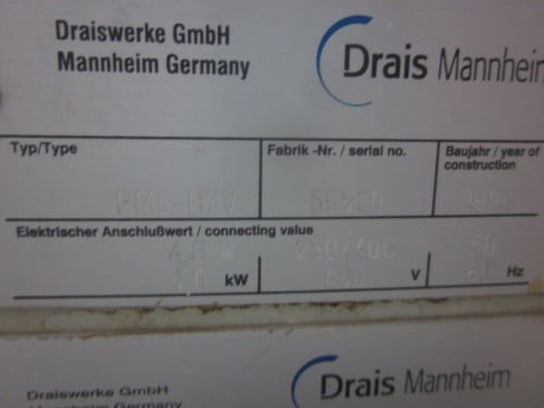 Drais Mannheim #PERL-MILL, Lab Perl Media Mill, 1/2 liter, Stainless Steel, V-belt driven, 5 HP, Control - Image 7