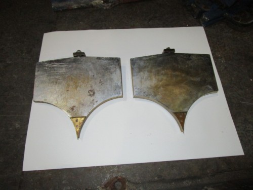 Bronze End Guides for a 3 Roll Mill, 12" diameter, 12" top, 11.5" top to point, Replaceable tip - Image 1