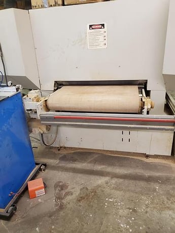 36" Timesavers #37-2-0/B, Orbital Sander, (2) top heads - one orbit, one brush, 1991 - Image 2