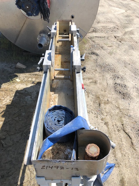 8" width x 6' L Stainless Steel water bath, includes 2 rollers & floor levelers - Image 3