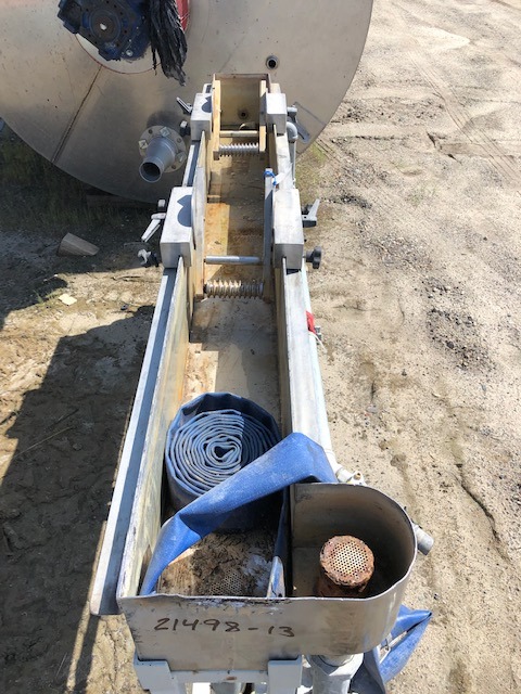 8" width x 6' L Stainless Steel water bath, includes 2 rollers & floor levelers - Image 5