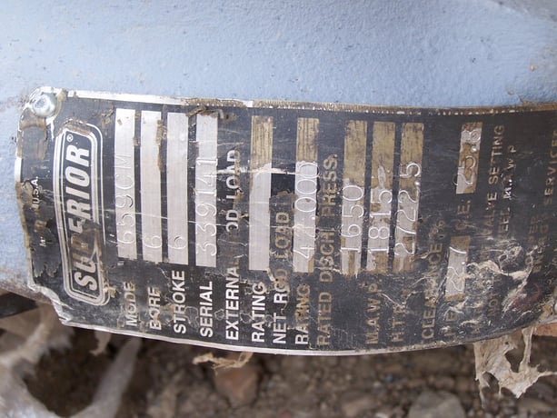 6" Bore, Superior #659CM, Barrel Only, 6" bore, 1650 psi - Image 2