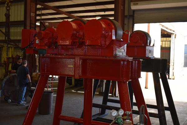 150 Ton, Ransome, turbine rotators, 12" x 22" micarta wheels, 8"-32" diameter range - Image 5