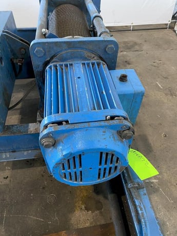 3 Ton, Ace Top Running Double Girder Trolley Hoist, 5' trolley gauge, 20' lift, AC 460 V. - Image 9