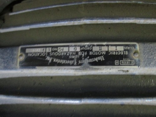 5 HP 1735 RPM U.S. Motors, Frame 215, explosion proof tagged, 208-220/440 Volts - Image 3