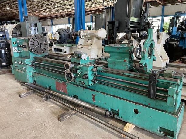 27" x 120" Timemaster #Super-M, engine lathe, 18 swing over cross slide, inch/metric, 4-jaw 23" chuck, 1980 - Image 5