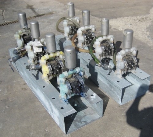 1/2" Sandpiper #OEM-25, Airpowered Double Diaphragm Pumps, 1/2" inlet, Type TN-3-PP, qty. 8 - Image 2