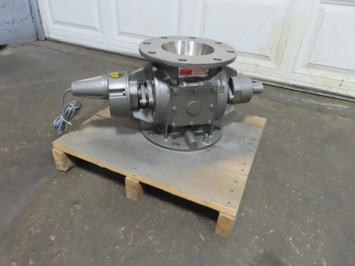 Rotolok #15RVCH55BVDRA, Rotary Airlock Valve, 7" open ended rotor, 3/4" long fins, 11" flange - Image 1
