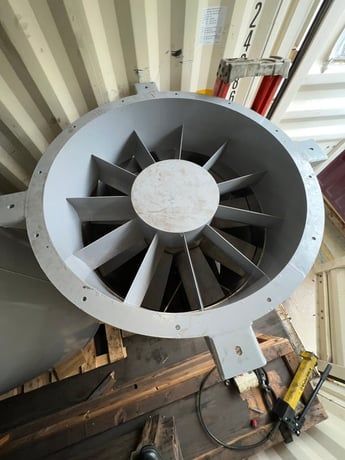 43750 cfm @ 2.2"-3.35" SP, Marine duty vaneaxial blower/fan #A65M-449AV Direct Drive, 30 & 40 HP, 1800/900 - Image 3