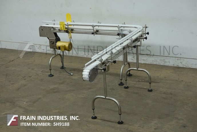 3-1/4" wide x 13' long, Autopak #XA, 90° Stainless Steel conveyor, 1/2 HP drive - Image 5