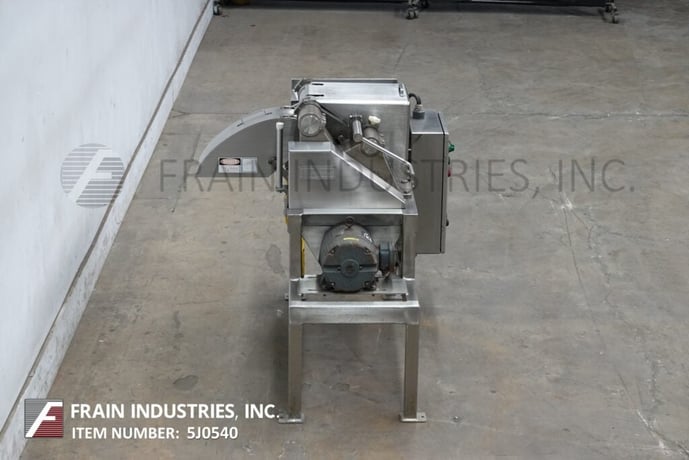Urschel #G, Stainless Steel compact dicer, up to 22000 PPH, 2 HP, mounted on Stainless Steel frame - Image 3