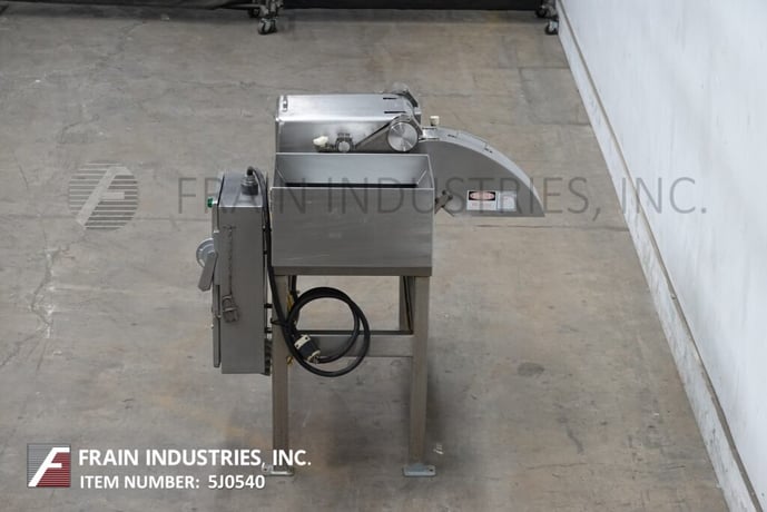Urschel #G, Stainless Steel compact dicer, up to 22000 PPH, 2 HP, mounted on Stainless Steel frame - Image 4