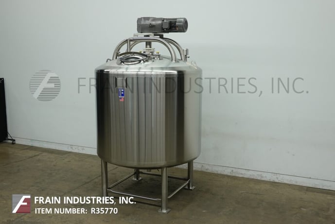 Feldmeier #1000JKT, 1000 gallon Stainless Steel jacketed & insulated process tank, 72" dia. x 60" straight - Image 5
