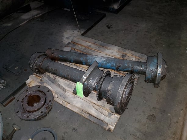 24" x 68" Akron Steel Fabricators, 2-roll calender, 200 HP, pneumatic stock guides - Image 2