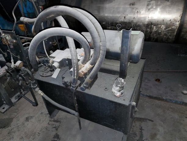 24" x 68" Akron Steel Fabricators, 2-roll calender, 200 HP, pneumatic stock guides - Image 7