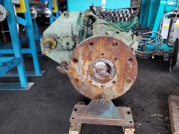 6" NRM, hot feed rubber extruder, 20.5:1 G/B ratio, 100 HP DC, 500 V., 1980 - Image 3