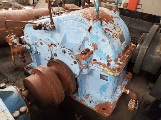 150 HP @ 1750 RPM input, 37 RPM output, Philadelphia gearbox reducer, 47.10 :1 ratio - Image 1