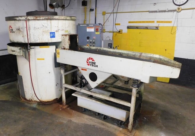 Vibetech #VT5524/F, 10 cu.ft. vibratory deburring machine - Image 1