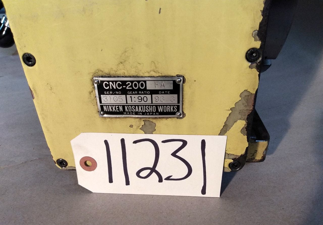 8" Nikken #CNC-200FA, CNC rotary table, 4-Axis - Image 7