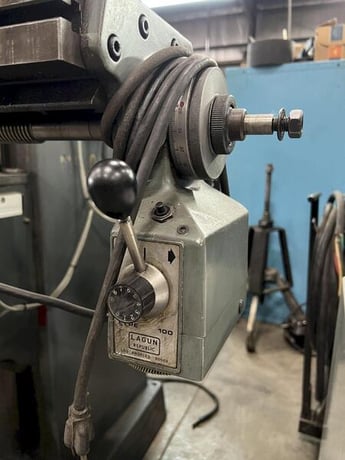 Lagun #FT-2, vertical mill, 9" x42" table, 2 HP, power feed, step pully head, 1978 - Image 6
